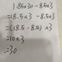 12.34减4.54减5.46简便， 0.98乘7.2简便 1.02乘6.5简便 （8减0.8）乘1.25简便 18.8乘101减18.8简便